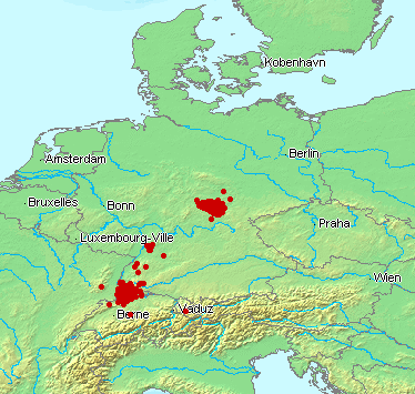 Geographical distribution collection specimens